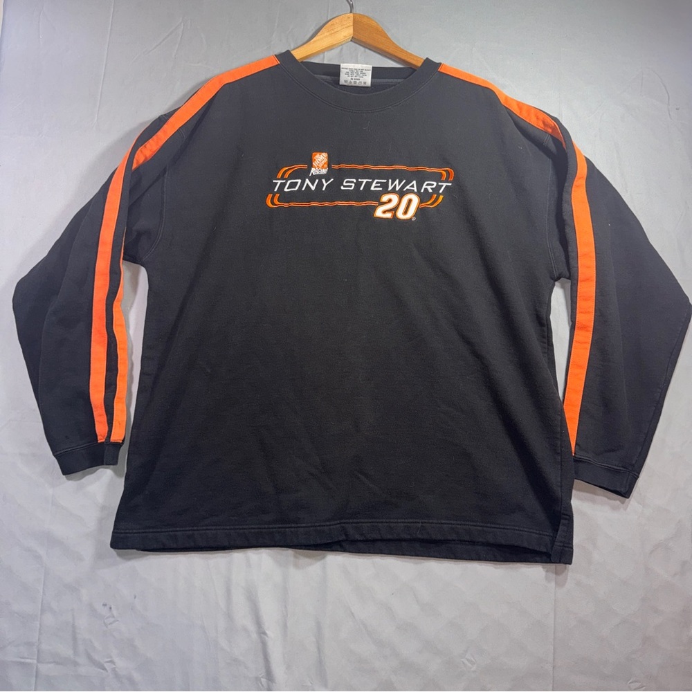 Tony Stewart Home Depot 20 Sweatshirt Mens XL Black NASCAR Chase Authentics